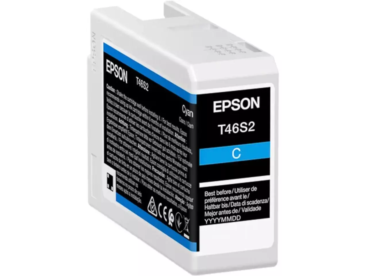 170015441626.webp C13T46S200 EPSON T46S2 SC Inkt cyaan 25ml - Afbeelding 1