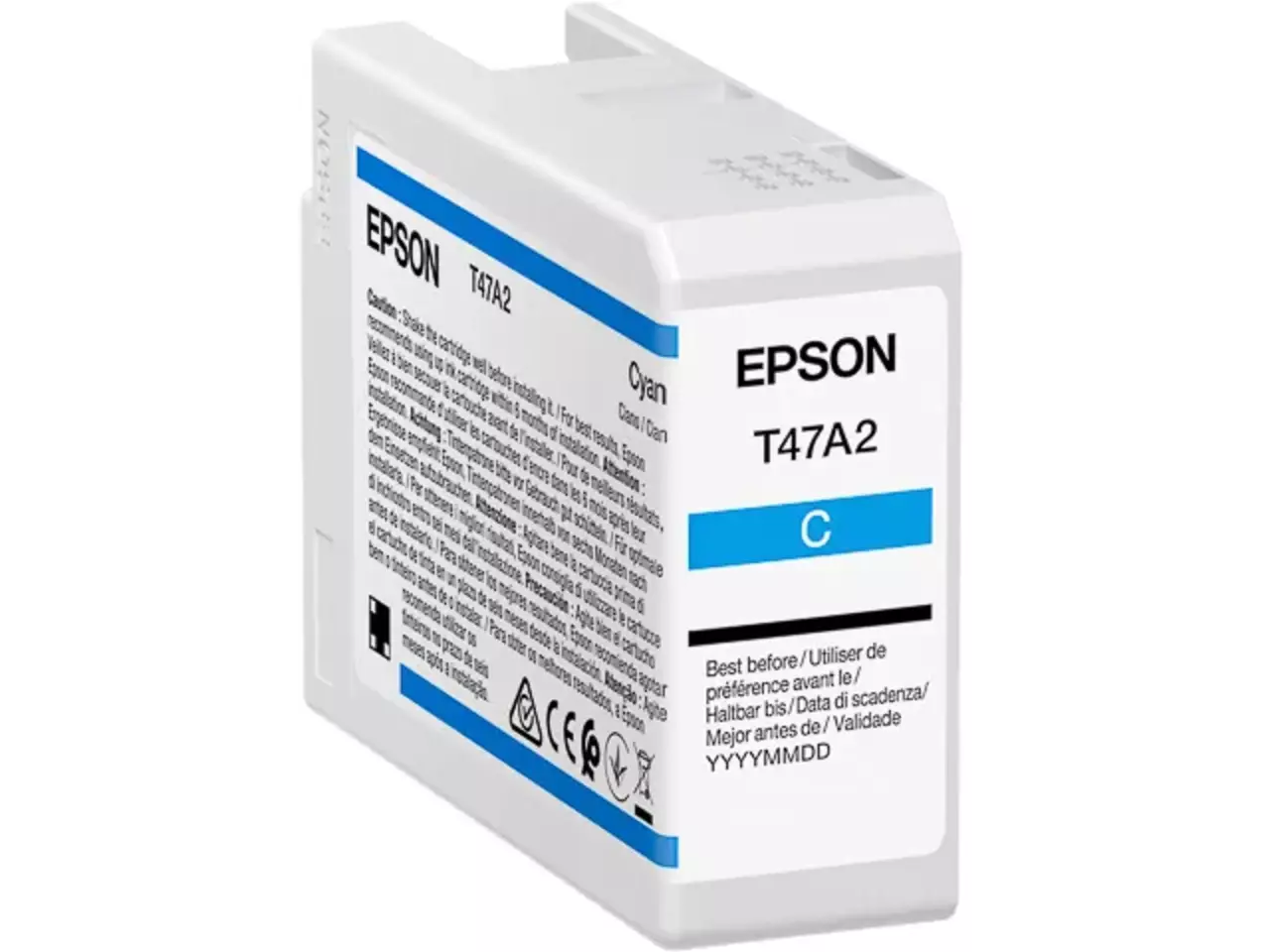 170015441636.webp C13T47A200 EPSON T47A2 SC Inkt cyaan 50ml - Afbeelding 1