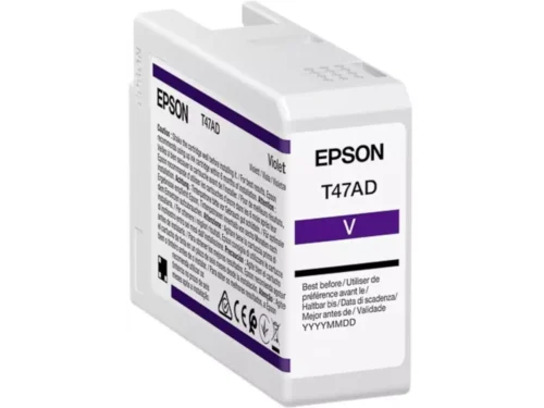 De Epson T47AD UltraChrome Pro is een originele inktcartridge met normaal rendement en 50 ml violet inkt, speciaal ontworpen voor