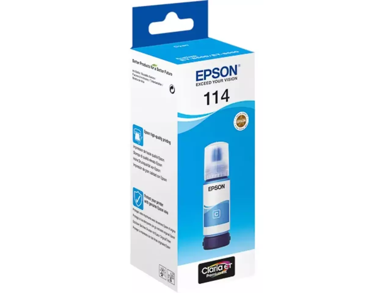 170015441651.webp C13T07B240 EPSON ET114 EcoTank Inkt cyaan 70ml - Afbeelding 1