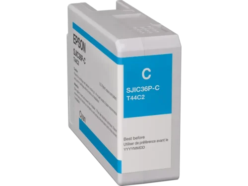 De Epson SJIC36P(C) inktcartridge levert betrouwbare cyaan afdrukken met een inhoud van 80 ml en is geschikt voor diverse EPSON