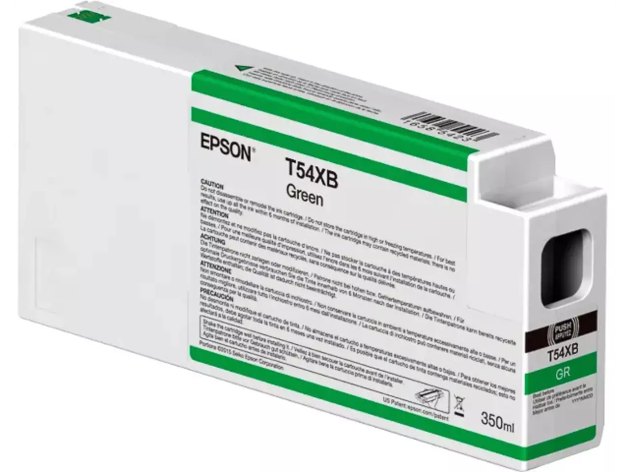 170015441817.webp C13T54XB00 EPSON T54XB UltraChrome HDX/HD Inkt groen 350ml - Afbeelding 1