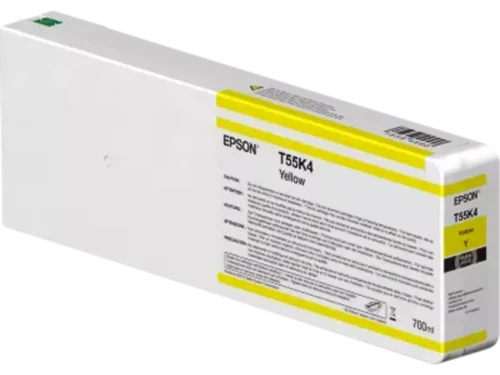 Epson T55K400 is een gele inktcartridge van 700 ml in enkele verpakking, speciaal geschikt voor diverse EPSON SureColor SC-P-printers. Ideaal