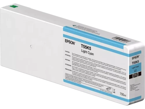 De Epson T55K500 cyaan inktcartridge biedt met 700 ml een ruime capaciteit voor betrouwbare, consistente afdrukken. Deze enkele verpakking is