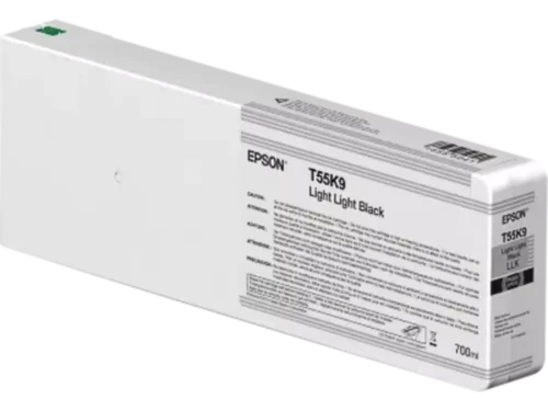 De Epson T55K900 is een enkelvoudige inktverpakking met 700 ml zwarte inkt, ideaal voor professionele afdrukken met hoge capaciteit. Deze