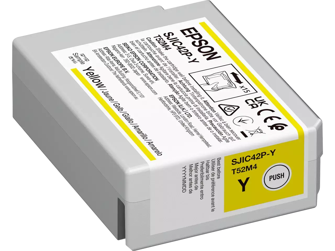 170015441913.webp C13T52M440 EPSON SJIC42PY CW Inkt geel 50ml - Afbeelding 1