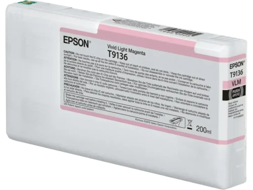 De Epson C13T91360N magenta inktcartridge levert betrouwbare afdrukken met normaal rendement en een inhoud van 200 ml. Deze losse cartridge