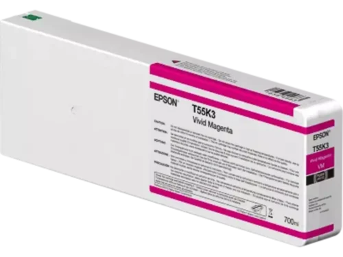 De Epson T55K30N is een enkele verpakking met 700 ml magenta inkt, speciaal ontworpen voor diverse Epson SureColor SC-P printers.