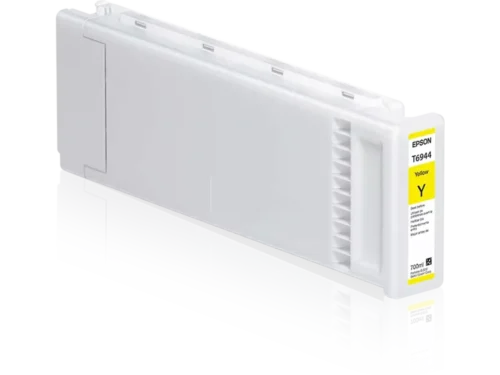 Epson UltraChrome XD T694400 is een gele inktcartridge van 700 ml in een enkele verpakking, geschikt voor diverse Epson SureColor