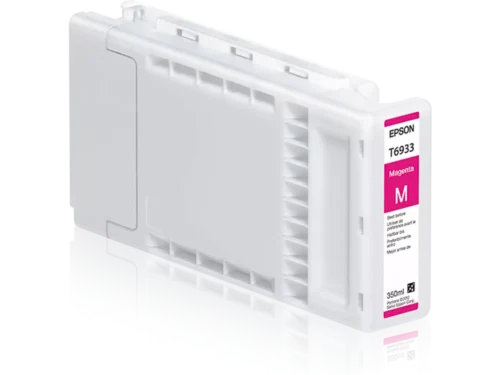 De Epson T693300 magenta inktcartridge van 350 ml is een originele enkele verpakking voor diverse Epson SureColor en SC-T printers.