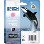 C13T76064N10 EPSON T7606 SC Inkt licht mag vivid 2800pagina's 25,9ml