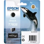 C13T76084N10 EPSON T7608 SC Inkt mat zwart 1100pagina's 25,9ml