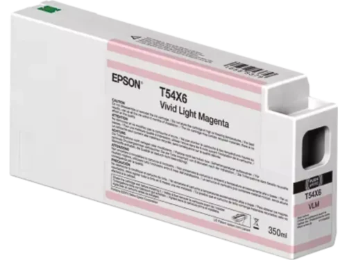 Epson C13T54X60N is een magenta inktcartridge in enkele verpakking met een inhoud van 350 ml. Deze cartridge is geschikt voor
