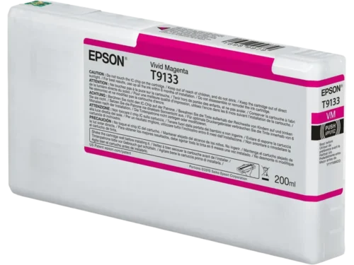 De Epson C13T91330N is een originele magenta inktcartridge met normaal rendement en 200 ml inhoud, ideaal voor scherpe en levendige