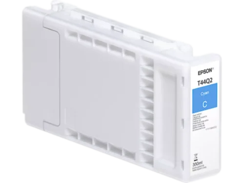 De Epson Singlepack Cyan T44Q420 UltraChrome PRO 12 350ml is een losse cyaan inktcartridge met een inhoud van 350 ml,