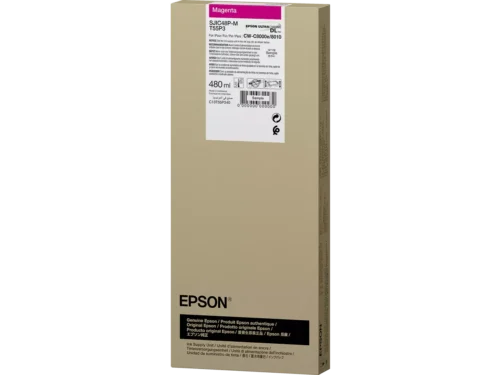 De Epson SJIC48P-M is een magenta inkjetcartridge met normaal rendement en een inhoud van 480 ml, ideaal voor wie betrouwbare
