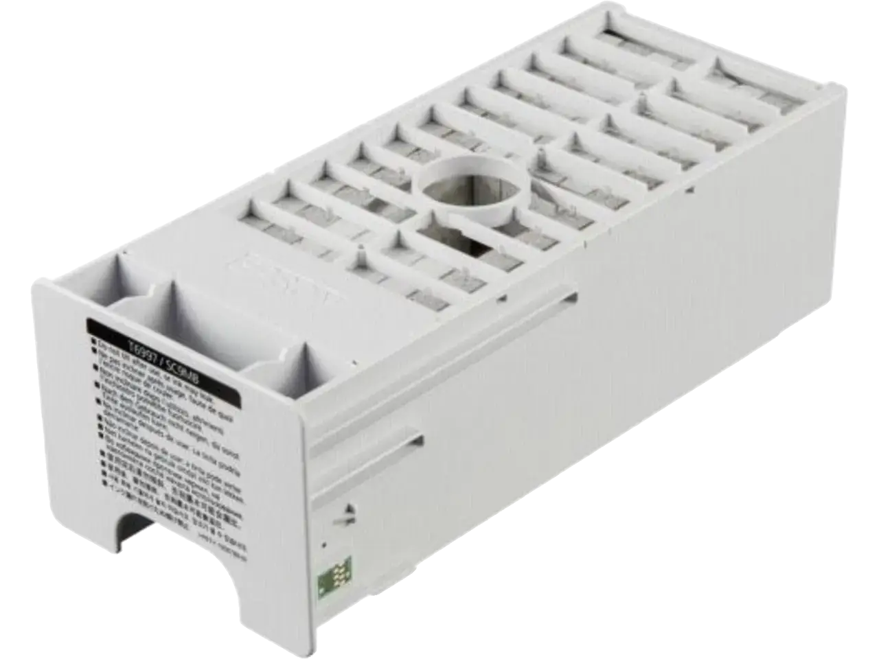 C13T699700 Epson SC onderhoudstank 50.000 pagina’s 700 ml De Epson SureColor Maintenance Box T699700 is een afvaltonercontainer voor grootformaatprinters en helpt je Epson SureColor-printer soepel en netjes te