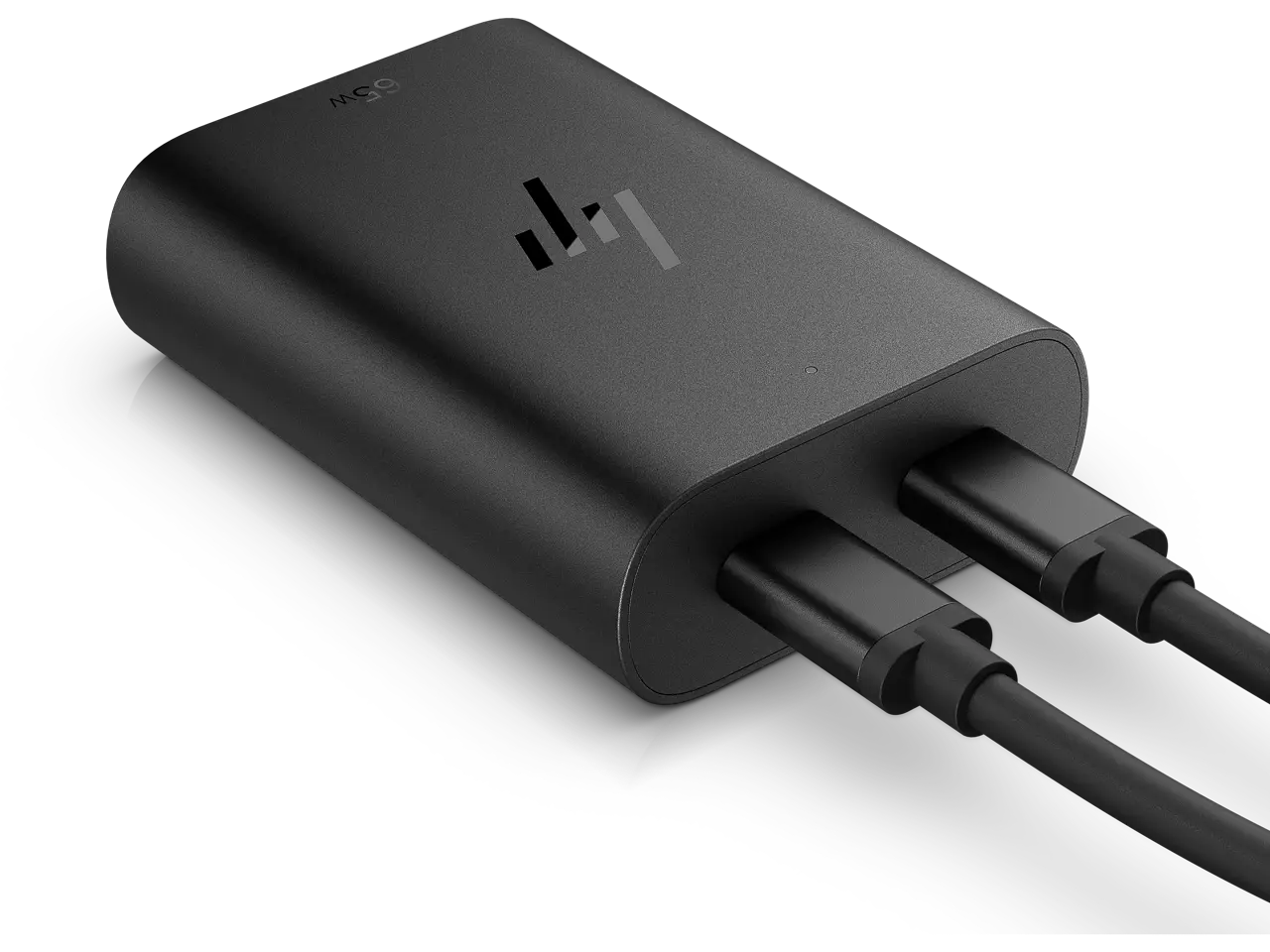 500025440007.webp 600Q8UT#ABB HP USB Oplader 65 W GaN USB-C zwart EMEA - Afbeelding 1