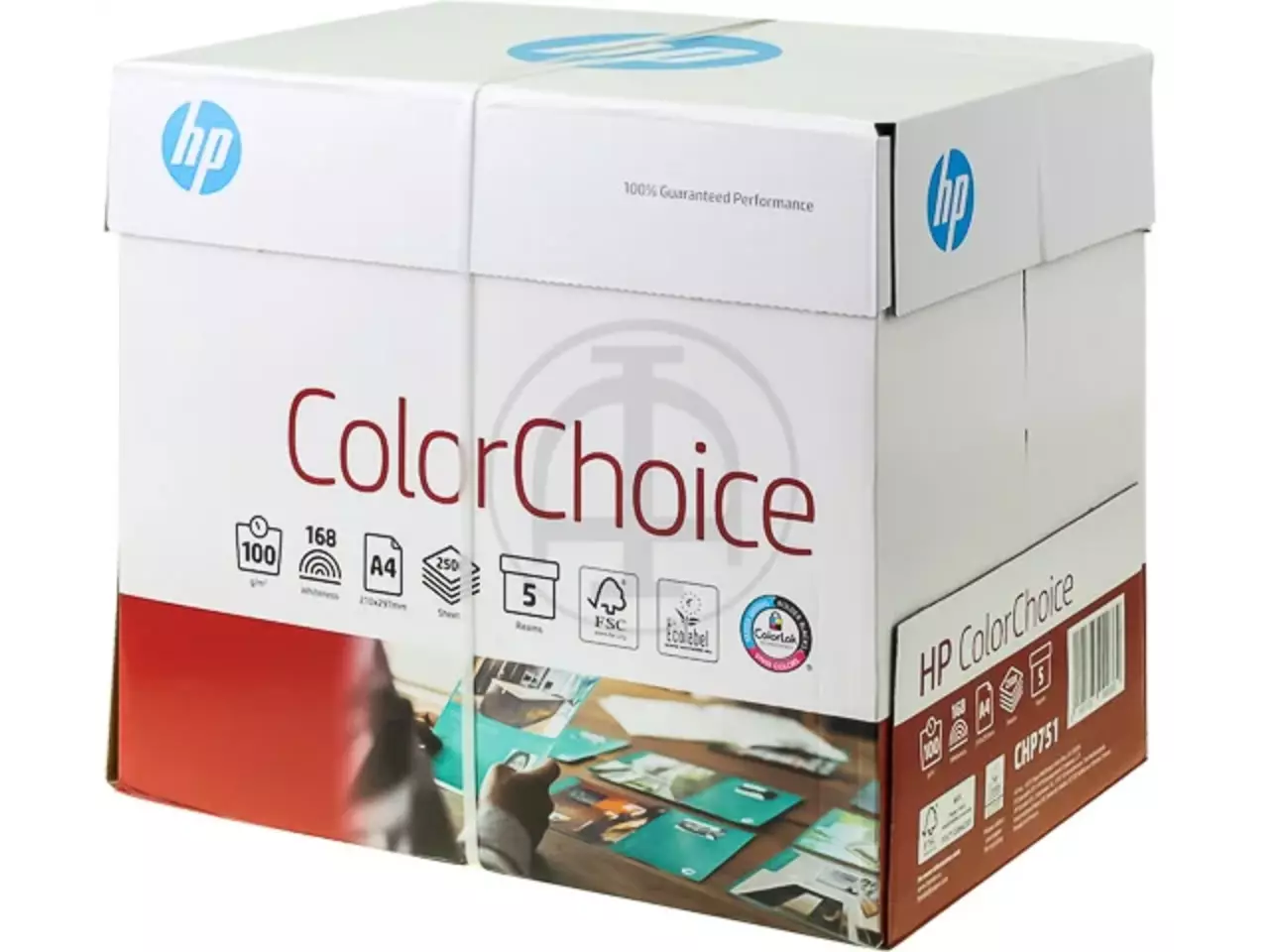 800025440052.webp 2100004881 HP Color Choice Kopieerpapier A4 500vel wit CHP751 100gr - Afbeelding 1