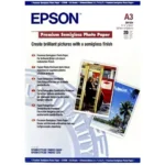 C13S041334 EPSON Premium Fotopapier A3 (297x420mm) 20vel wit 251gr zijdemat