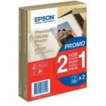 C13S042167 EPSON Fotopapier (2) 10x15cm 80vel wit 255gr glossy