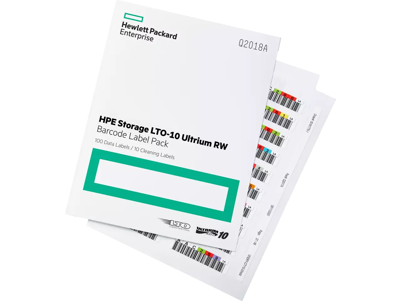 850025440033.webp HP LTO10 BARCODELABEL (100+10) Q2018A LTO+Cleaning - Afbeelding 1