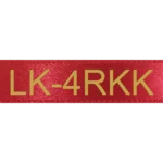 C53S654033 EPSON LK4RKK Labeltape 12mm rood goud 5 meter satin