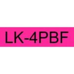 C53S672100 EPSON LK4PBF Labeltape 12mm pink zwart 5 meter